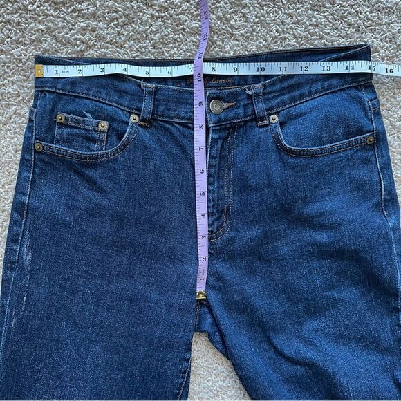 RALPH LAUREN Women’s Classic Straight Jeans Mid Rise Dark Blue Wash Size 4 - Picture 7 of 10